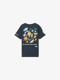 THE NORTH FACE キッズ ショートスリーブキッズネイチャースクールティー ザ・ノース・フェイス トップス カットソー・Tシャツ ネイビー ホワイト【送料無料】