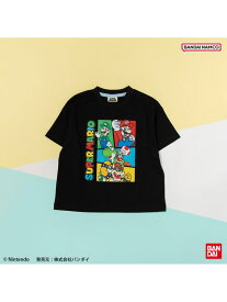 【SALE／20%OFF】branshes 【スーパーマリオ】半袖Tシャツ ブランシェス トップス カットソー・Tシャツ ホワイト ブラック ブルー イエロー【RBA_E】