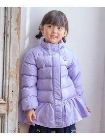 【SALE／20%OFF】any FAM KIDS 【洗濯機OK】中綿 リボン コート エニィファム ジャケット・アウター ダウンジャケット・ダウンベスト ピンク ベージュ ネイビー パープル【RBA_E】【送料無料】