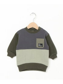 【SALE／10%OFF】petit main 【PenField】裏起毛トレーナー ナルミヤオンライン トップス スウェット・トレーナー カーキ グレー パープル【RBA_E】