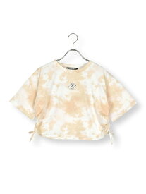 ZIDDY メタルプリントドロストタイダイTシャツ(130~160cm) ベベ オンライン ストア トップス カットソー・Tシャツ グレー イエロー