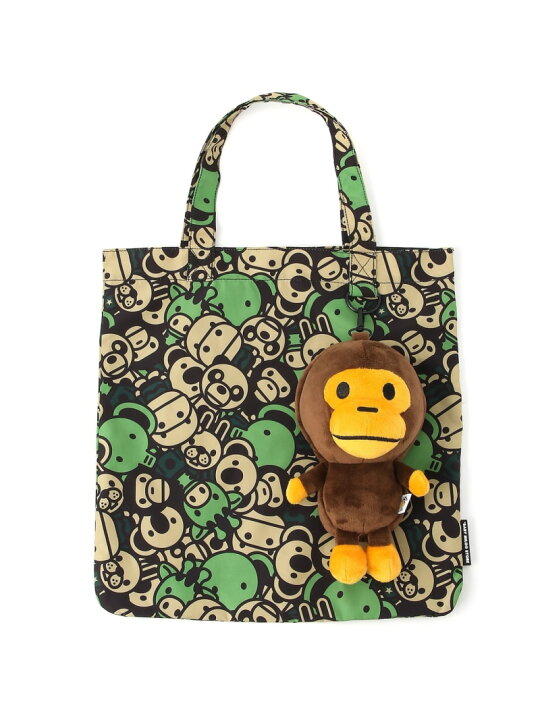 楽天市場】A BATHING APE ALL FRIENDS BABY MILO PUSH DOLL ECO BAG ア 
