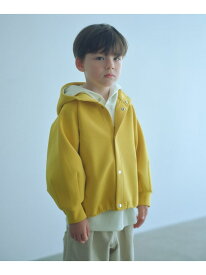 【SALE／40%OFF】UNITED ARROWS green label relaxing ダンボール フード ハオリ / パーカー / キッズ 100cm-160cm ユナイテッドアローズ グリーンレーベルリラクシング トップス パーカー・フーディー イエロー ネイビー【RBA_E】