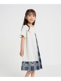 COMME CA ISM バンダナプリント 切り替え2WAYワンピース コムサイズム ワンピース・ドレス ワンピース ネイビー【送料無料】