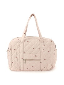 lulu noix lulu noix/(K)大容量キルティングバッグ ミニョントレフル ルームヨンマルサンセレクティッド バッグ トートバッグ ピンク ホワイト