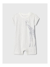 【SALE／40%OFF】GAP (K)グラフィック ショートオール (ベビー) ギャップ マタニティウェア・ベビー用品 ロンパース・カバーオール グレー【RBA_E】