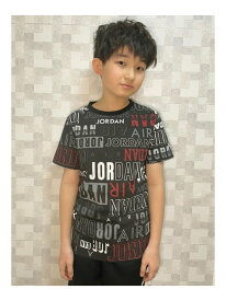 Jordan ジュニア(140-170cm) Tシャツ JORDAN(ジョーダン) FAN LOVE AOP SS TEE ルーキーユーエスエー トップス カットソー・Tシャツ ブラック ホワイト