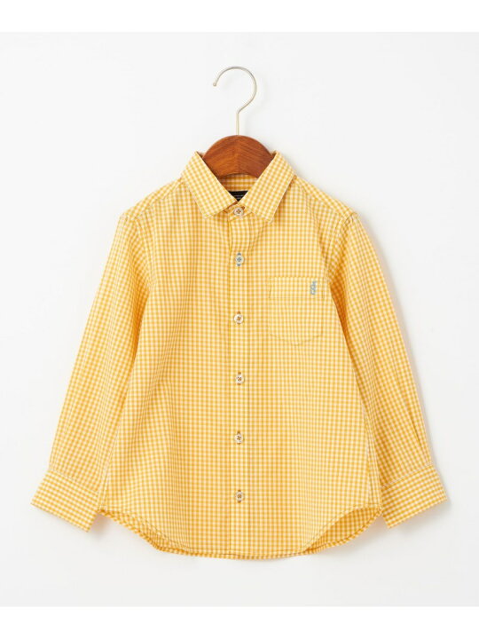 新同 TROPHY CLOTHING 半袖チェックシャツ マスタード 16(L)（楽天市場 