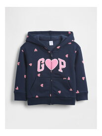 【SALE／30%OFF】GAP (K)babyGap リラックスフィット GAPロゴ ジップアップパーカー ギャップ トップス パーカー・フーディー ネイビー【RBA_E】【送料無料】
