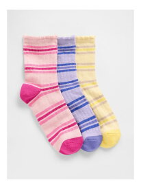 【SALE／30%OFF】GAP (K)ストライプ クルーソックス 3足セット (キッズ) ギャップ 靴下・レッグウェア 靴下【RBA_E】