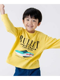 SKAPE SKAPE/シンカンセンロンT シ・シュ・ノン トップス カットソー・Tシャツ イエロー ブルー