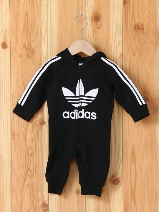 楽天市場 Sale 30 Off Adidas Originals トレフォイル フーデッド ロンパース アディダスオリジナルス キッズ 子供用 アディダス マタニティー ベビー ロンパース カバーオール ブラック Rba E 送料無料 Rakuten Fashion Kids