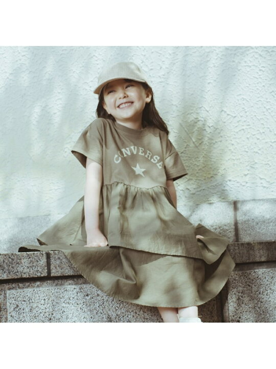 楽天市場 Sale 30 Off Branshes Converse アシンメトリー半袖ワンピース ブランシェス ワンピース シャツワンピース カーキ ネイビー Rba E Rakuten Fashion Kids