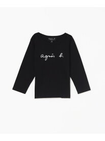 agnes b. ENFANT S137 E TS キッズロゴTシャツ アニエスベー トップス カットソー・Tシャツ ブラック【送料無料】