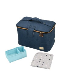 BACKYARD FAMILY アットファースト おむつ収納ケース ローラ マタニティウェア・ベビー用品 マザーズバッグ・おむつポーチ グレー ネイビー