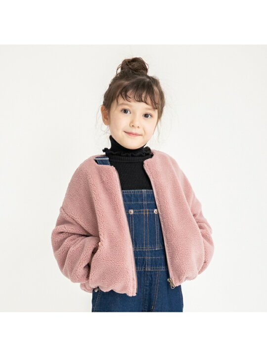 楽天市場】【SALE／25%OFF】branshes ノーカラーボアブルゾン  