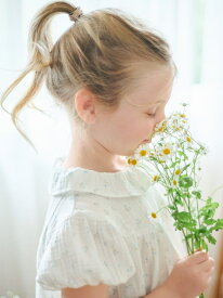 【SALE／30%OFF】gelato pique 【販路限定】【KIDS】リトルフラワー柄ガーゼプルオーバー ジェラートピケ トップス カットソー・Tシャツ ホワイト【RBA_E】