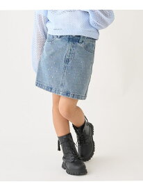 MINIMAL ラインストーンデニムスカート ナルミヤオンライン スカート その他のスカート ブルー