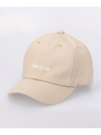 【SALE／33%OFF】COMME CA ISM UVカット ロゴ刺しゅうキャップ コムサイズム 帽子 キャップ ベージュ ブラック【RBA_E】