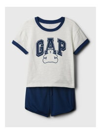 【SALE／40%OFF】GAP (K)babyGap ブラナン フェイバリット GAPロゴ セットアップ ギャップ トップス カットソー・Tシャツ ホワイト【RBA_E】