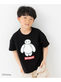 Disney ＜ベイマックス＞半袖Tシャツ チルツー トップス カットソー・Tシャツ ブラック ホワイト