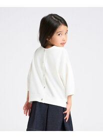 COMME CA ISM 2WAYカーディガン コムサイズム トップス カーディガン ホワイト ブラック