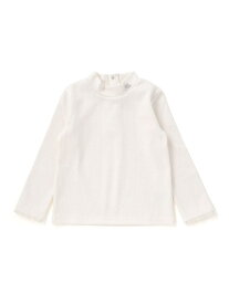 BeBe 起毛テレコハイネック長袖Tシャツ(90~150cm) ベベ オンライン ストア トップス カットソー・Tシャツ ブルー ホワイト グレー【送料無料】