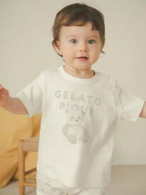 gelato pique 【BABY】ぬいぐるみワンポイントTシャツ ジェラートピケ トップス カットソー・Tシャツ ピンク ベージュ ホワイト【送料無料】