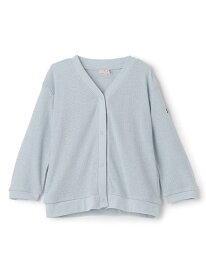 【SALE／40%OFF】petit main 【接触冷感】カットカーディガン ナルミヤオンライン トップス カーディガン ブルー ベージュ ネイビー【RBA_E】