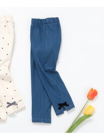 【SALE／20%OFF】apres les cours 裾リボン｜7days Style pants 10分丈 エフオーオンラインストア パンツ その他のパンツ ホワイト ブラック ブルー【RBA_E】
