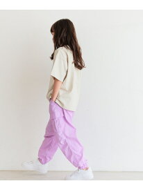 【SALE／40%OFF】BAYFLOW [ウエスト調整可☆通学にも♪]ワイドカーゴパンツ(KIDS) ベイフロー パンツ その他のパンツ パープル カーキグリーン ブラック【RBA_E】