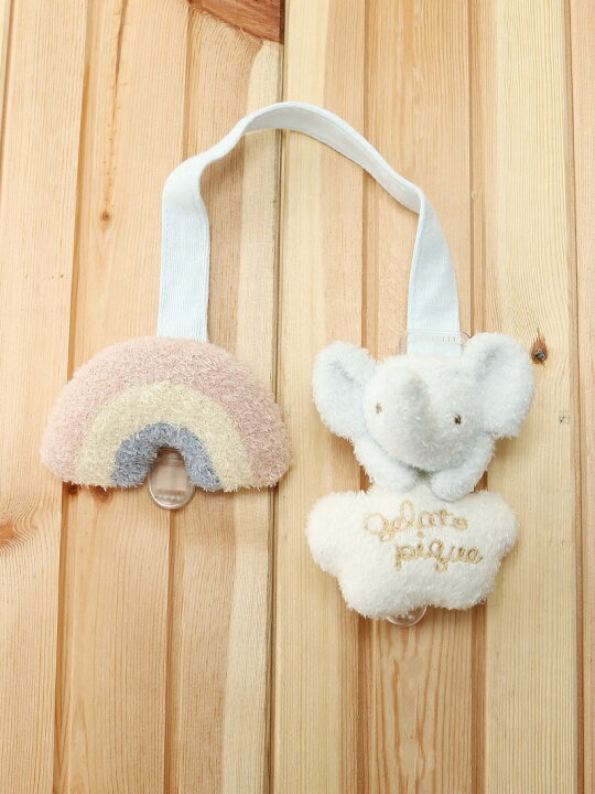 楽天市場 Gelato Pique ぞうbabyスタイクリップ ジェラートピケ ファッショングッズ キッズ用品 ネイビー ピンク Rakuten Fashion Kids