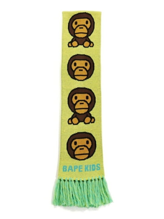 楽天市場】A BATHING APE BABY MILO KNIT SCARF K ア ベイシング 