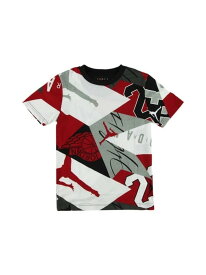 Jordan ジュニア(140-170cm) Tシャツ JORDAN(ジョーダン) JDB CROSSOVER AOP TEE ルーキーユーエスエー トップス カットソー・Tシャツ ブラック