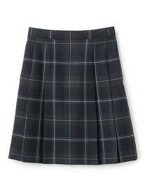 pom ponette junior *サイドプリーツチェックスカート ナルミヤオンライン スーツ・フォーマル スーツスカート ブルー【送料無料】