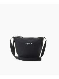 agnes b. ENFANT キッズ ロゴ ポシェット アニエスベー バッグ ショルダーバッグ ブラック【送料無料】