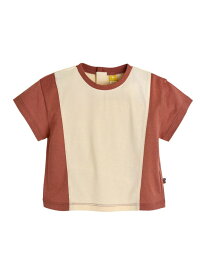 【SALE／30%OFF】moimoln 【SOFT&】カラーコンボTシャツ モイモルン トップス カットソー・Tシャツ イエロー ブラウン パープル【RBA_E】