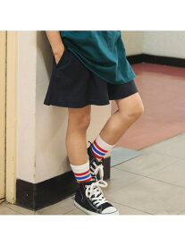 branshes 【WEB限定/DRC/ストレッチ天竺】1分丈スカッツ ブランシェス スカート その他のスカート ブラック ブルー グリーン ブラウン パープル レッド