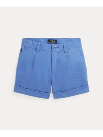 POLO RALPH LAUREN (ガールズ 2才~6才)プリーテッド リネン ショートパンツ ラルフローレン パンツ その他のパンツ ブルー【送料無料】