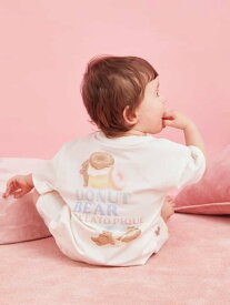 【SALE／30%OFF】gelato pique 【BABY】ドーナツベアワンポイントTシャツ ジェラートピケ トップス カットソー・Tシャツ ピンク【RBA_E】