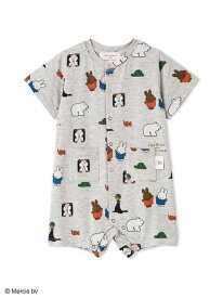 gelato pique 【Dick Bruna】【BABY】【接触冷感】総柄ロンパース ジェラートピケ マタニティウェア・ベビー用品 ロンパース・カバーオール ピンク グレー イエロー【先行予約】*【送料無料】