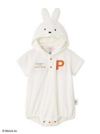 gelato pique 【Dick Bruna】【BABY】miffy パイルロンパース ジェラートピケ マタニティウェア・ベビー用品 ロンパース・カバーオール ホワイト【先行予約】*【送料無料】