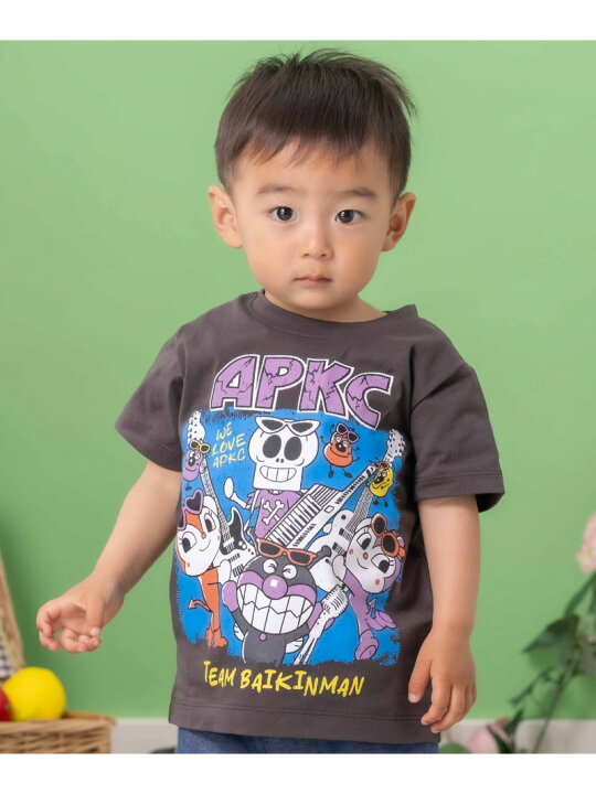 楽天市場】ANPANMAN KIDS COLLECTION APKC/(K)ばいきんまん ROCK半袖T  