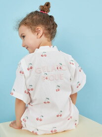 gelato pique 【KIDS】甚平セット ジェラートピケ トップス パーカー・フーディー ピンク【送料無料】