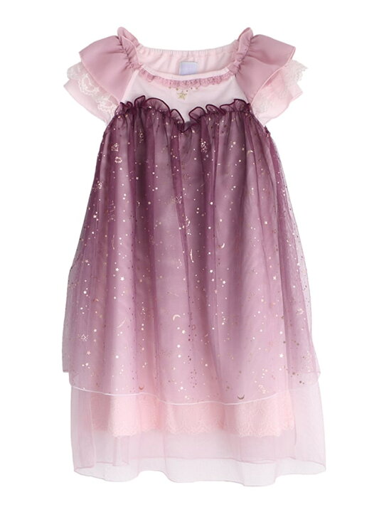 楽天市場 Axes Femme Kids K 星座柄グラデチュールop アクシーズファム ワンピース キッズワンピース ピンク ネイビー 送料無料 Rakuten Fashion Kids