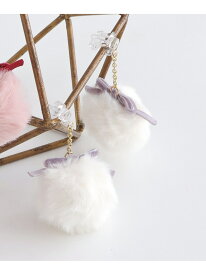 apres les cours リボンファーイヤリング エフオーオンラインストア 福袋・ギフト・その他 その他 ホワイト ピンク