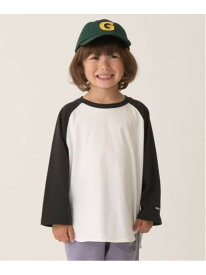 【SALE／35%OFF】b・ROOM 【カイテキ天竺】ビッグシルエットラグランTシャツ【子供服】【キッズ】【男の子】【女の子】 ナルミヤオンライン トップス カットソー・Tシャツ ブルー ピンク グレー【RBA_E】