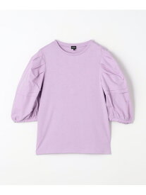 【SALE／70%OFF】UNITED ARROWS green label relaxing TJ タックスリーブ 5分袖 プルオーバー 140cm-160cm ユナイテッドアローズ アウトレット トップス カットソー・Tシャツ グリーン ホワイト【RBA_E】