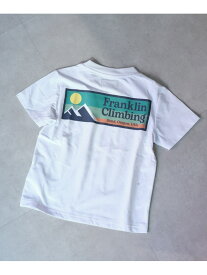 CIAOPANIC TYPY 【KIDS】【Franklin Climbing】バックプリント半袖Tee チャオパニックティピー トップス カットソー・Tシャツ ホワイト オレンジ ブラック【先行予約】*