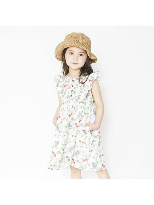 楽天市場 Sale 48 Off Branshes ボタニカル柄フリルワンピース ブランシェス ワンピース シャツワンピース ホワイト ネイビー Rba E Rakuten Fashion Kids